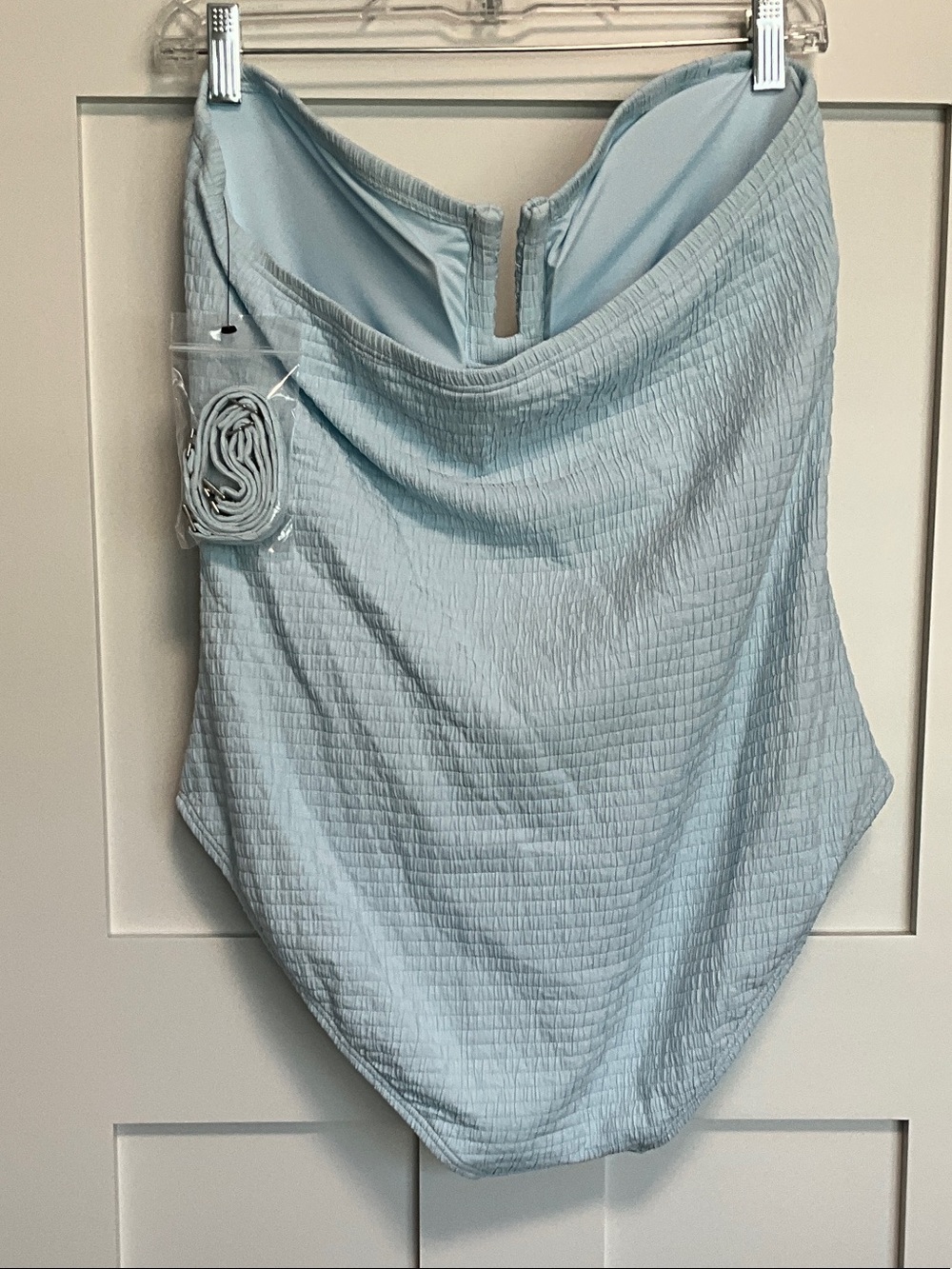 DKNY Light Blue One-Piece Swimsuit - Picture 8 of 9